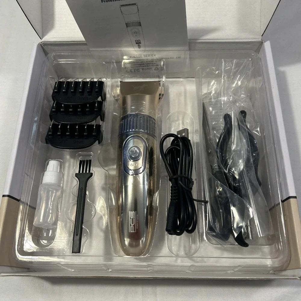 Pet Grooming Kit Rechargeable Cordless Electric Hair Clipper Trimmer Set #0821A